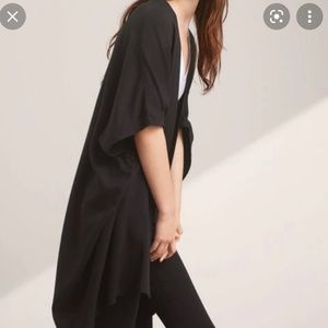 Aritzia Black Azure Skies Aitken Blouse